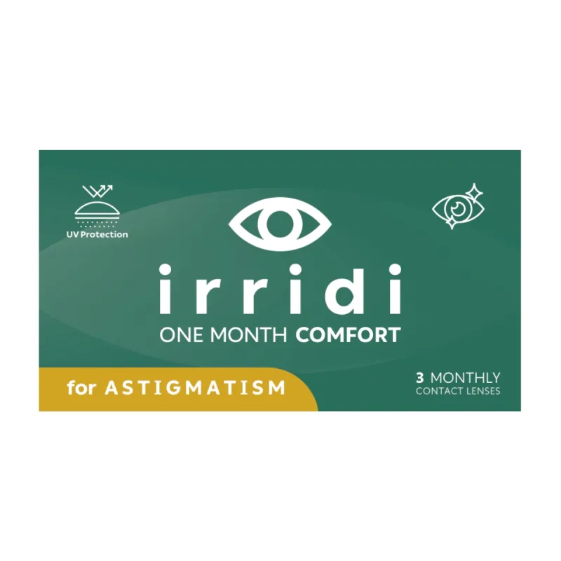 IRRIDI 1MONTH COMFORT ΑΣΤΙΓΜΑΤΙΚΟΙ ΦΑΚΟΙ ΕΠΑΦΗΣ ΥΔΡΟΓΕΛΗΣ (3 ΦΑΚΟΙ)