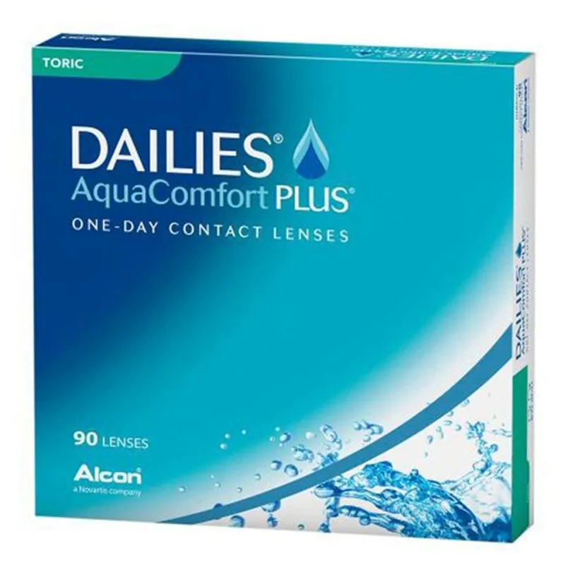 DAILIES AQUA COMFORT PLUS TORIC DAILY DISPOSABLE CONTACT LENSES FOR ASTIGMATISM (90 LENSES)