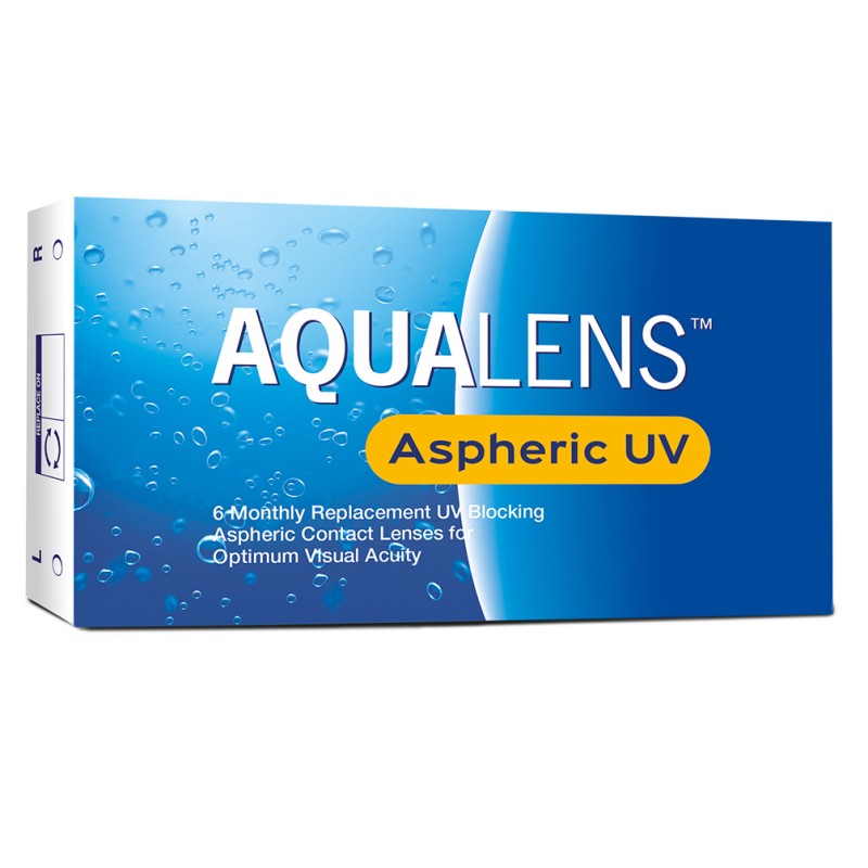 AQUALENS ASPHERIC UV ΜΗΝΙΑΙΟΙ ΦΑΚΟΙ ΕΠΑΦΗΣ (6 ΦΑΚΟΙ)