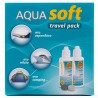 AQUASOFT TRAVEL PACK ΥΓΡΟ ΦΑΚΩΝ ΕΠΑΦΗΣ ΠΟΛΛΑΠΛΩΝ ΧΡΗΣΕΩΝ 2X60ML